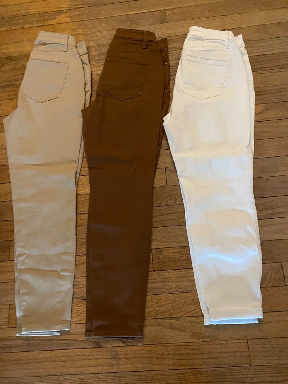 Lot of 3 TALBOTS White Tan Black Curvy Jegging Jeggings - Size 2P